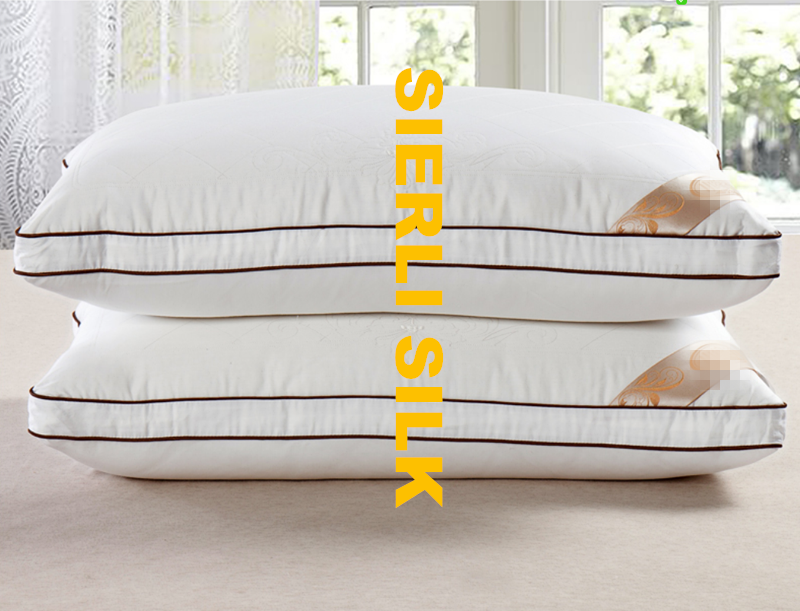 Luxious pure mulbery silk pillow , silk pillow , soft and comfortable silk pillow , natual silk pillow