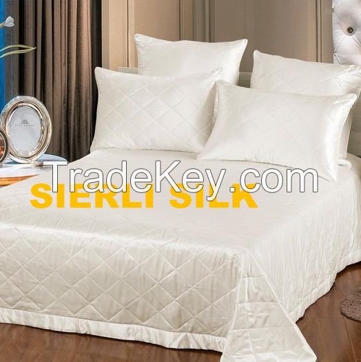 silk bedspread , silk coverlet. comfortable silk coverlet , luxious pure silk bedspread