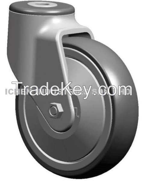 5 Inch  Plastic  Castor With Rubber Wheel  ( Swivel )