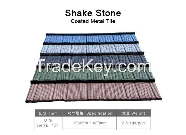 Colorful Stone-coated Metal Roofing Tile Series