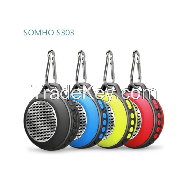 Mini bluetooth speaker with clip