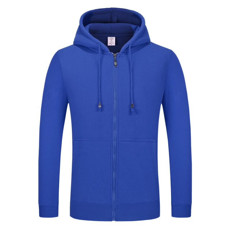 China wholesale custom blank casual zipper up hoodie sweat shirt