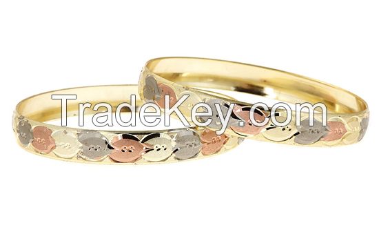 Gold Plated Micron Bangle Bracelet