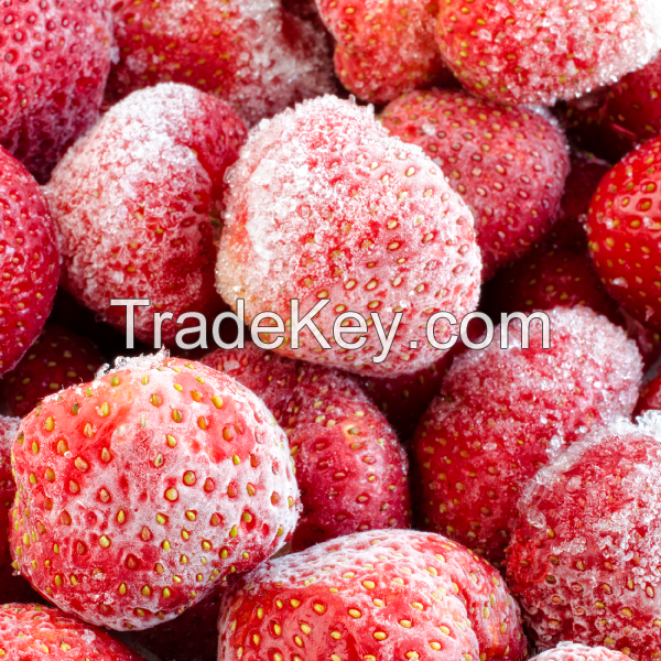 IQF frozen strawberry slices