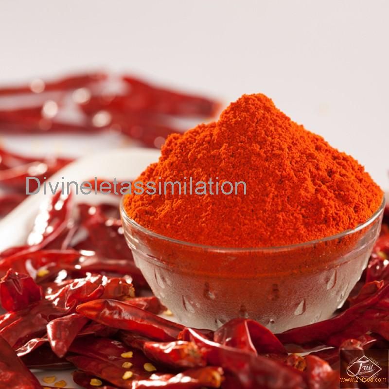 Red hot ground chilli powder
