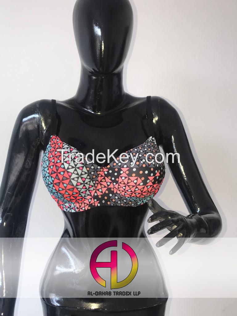Multicolored Underwired Bra Padded Comfortable