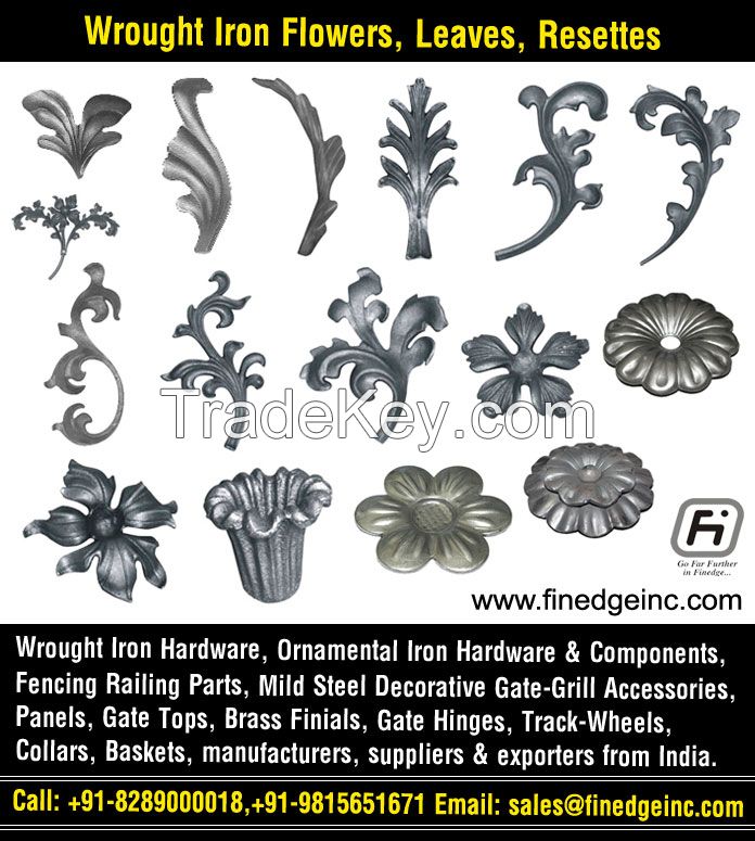 wrought iron leaves manufacturers exporters suppliers India