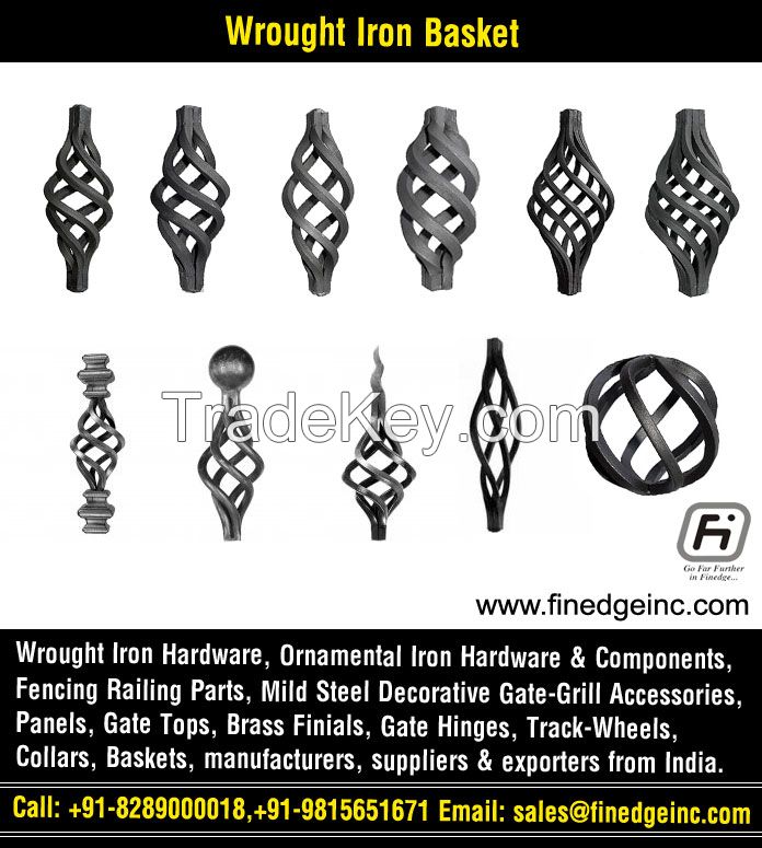 wrought iron baskets manufacturers exporters suppliers India