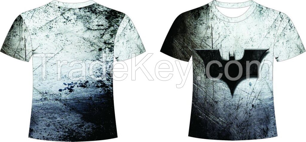 Sublimated Printed T Shirts Custom Size & Colors