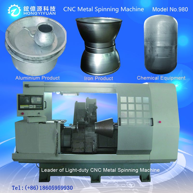 CNC Metal Flow Forming Machine For Utensils(Light-duty 980B-4)