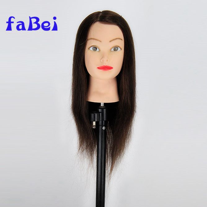 fabei Practice Training Cutting Hair Mannequin Head With Human Hair