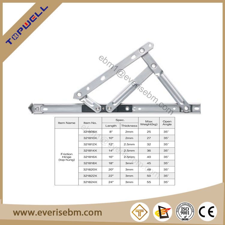 FRICTION HINGE TOP HUNG