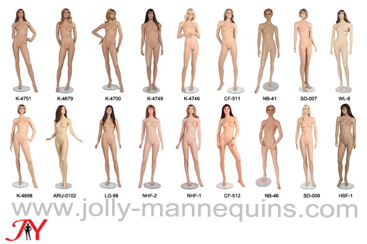 Jolly mannequins-skin color realistic female mannequins collections