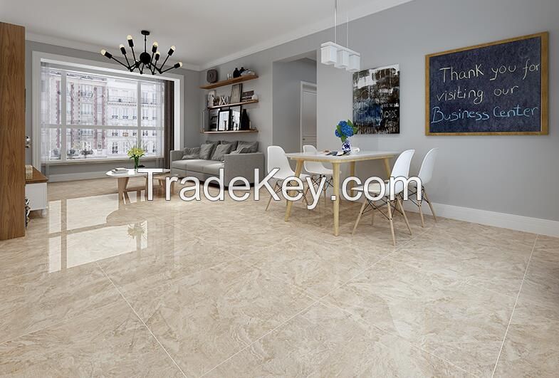 600x600mm marble look polished glazed porcelain floor tiles