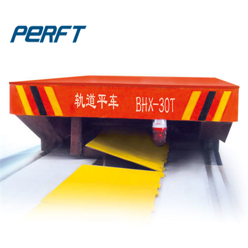 Busbar Powered Electric Flat Battery Transfer Cart with High frequency Running Heavy Duty transfer Car