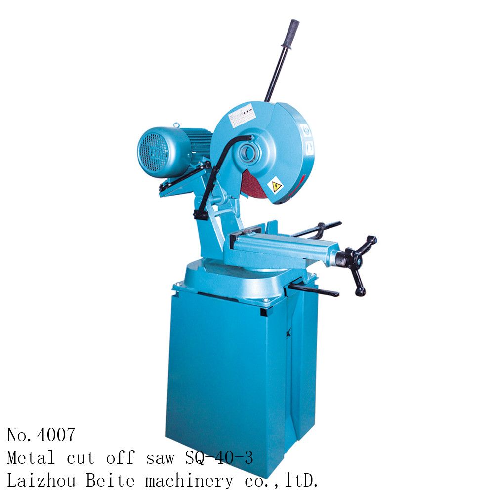 electric steel pipe / tube cutting saw with abrasive circular blade