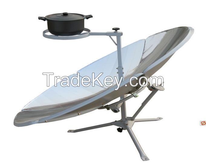 solar reflector heating cooker