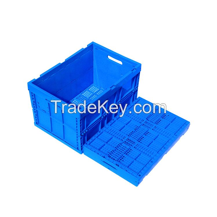 100% virgin PP folding storage box fruit crate collapsible Plastic Box