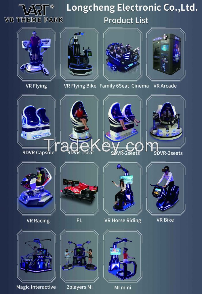 Professional VR Theme Park and Simulator Manufacture