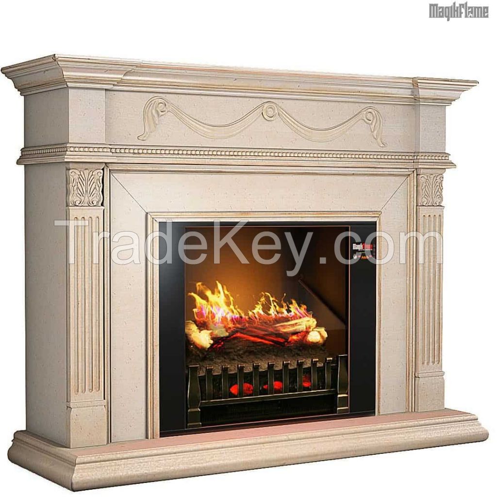 Ivory Electric Fireplace - Magikflame