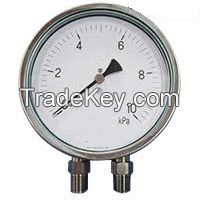 CYS stainless steel differential pressure gauge