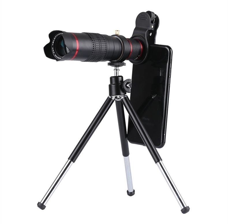 22X HD Telephoto Telescope with Clip and Tripod