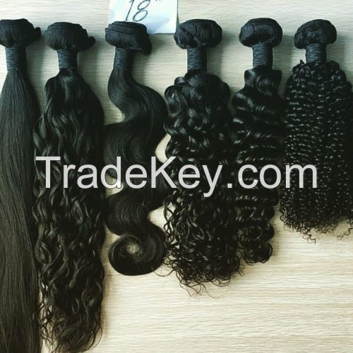 Top quality body wave brazilian virgin hair bundles with lace closure