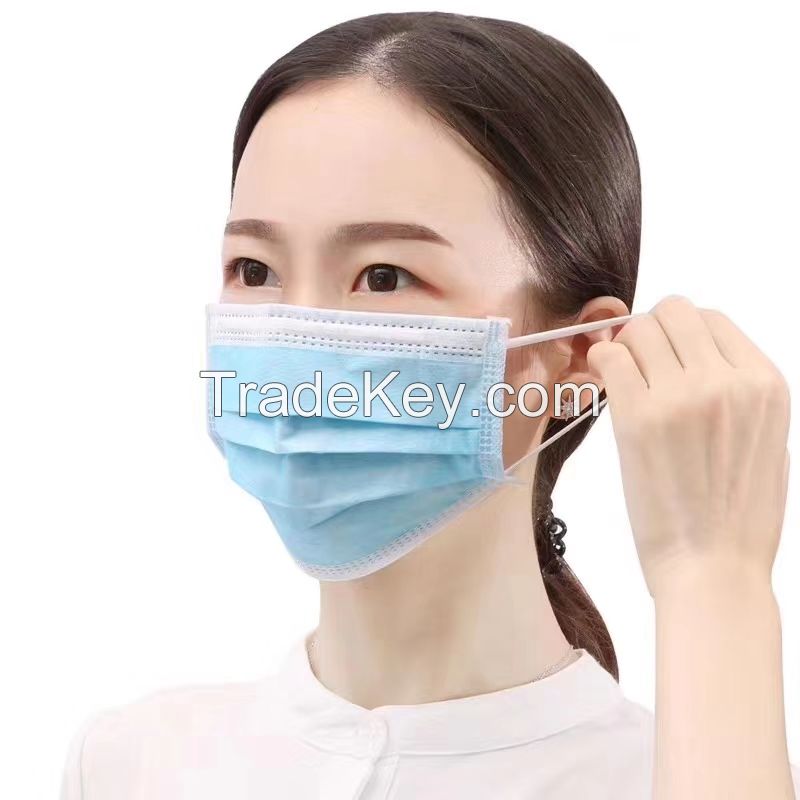 Share CE FDA 3 ply Non woven Protective disposable face mask suppliers