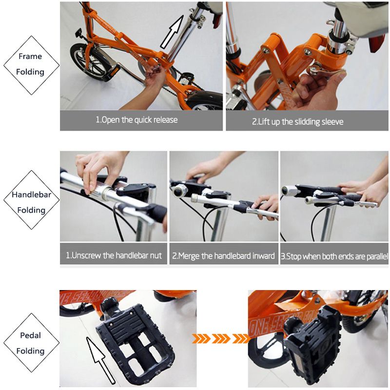 CMSTD-14 one second quik folding E-bike