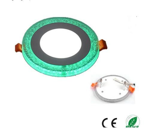 Round Double Color Led ceiling spotlight panel Down Light