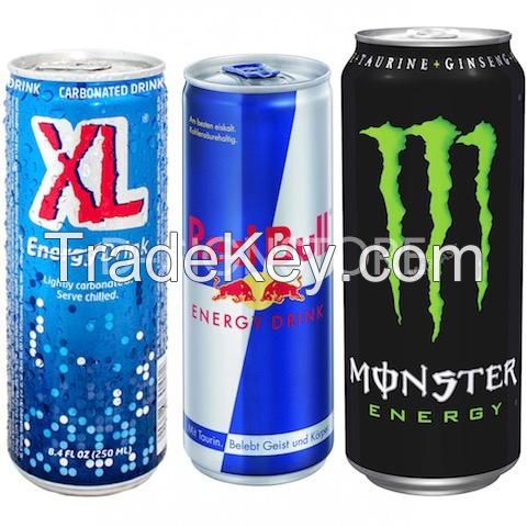 XL & Monster  Energy Drink 250 , 500ml