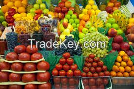 Fresh and dried fruits and vegetables