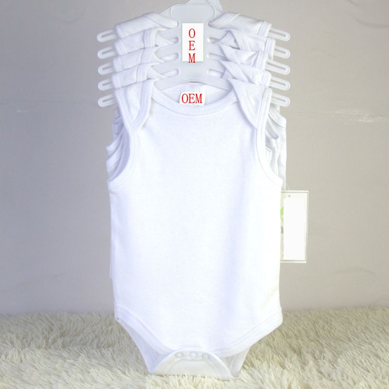 newborn baby 5 pack sleeveless bodysuits OEM orders china baby garments factory