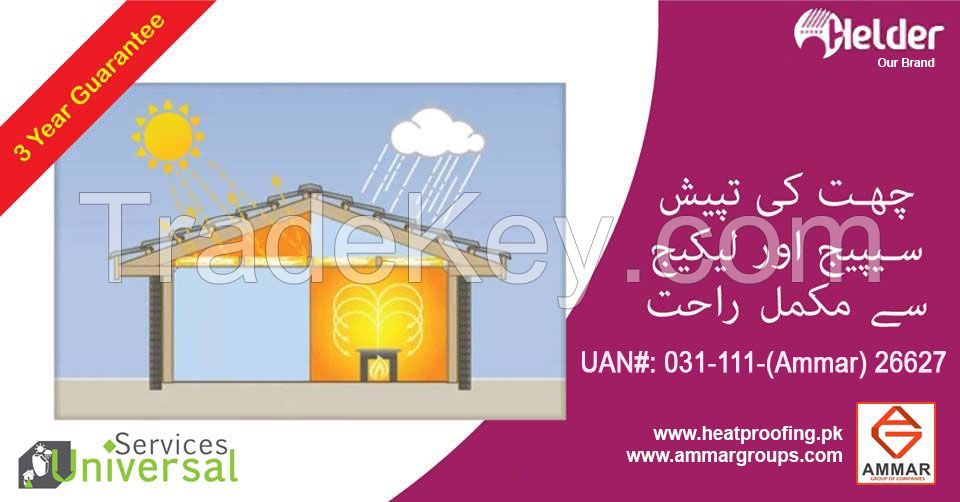 Best Roof Waterproofing services and Heat Proofing services in Pakistan