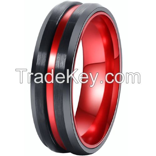 Tungsten Carbide Wedding Band Ring