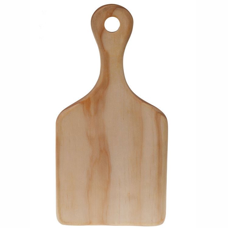 Beech Wooden Bread Board, Food Serving Paddle Cutting Board