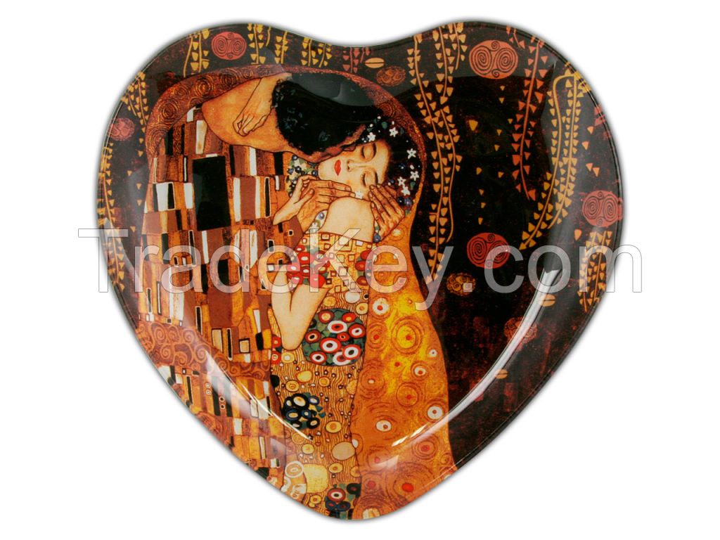 Decorative Plate- Klimt- The Kiss- 18X19Cm