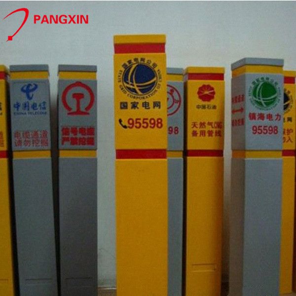 High quality FRP Mark Signs Board Warning Sign Pile Marker Peg