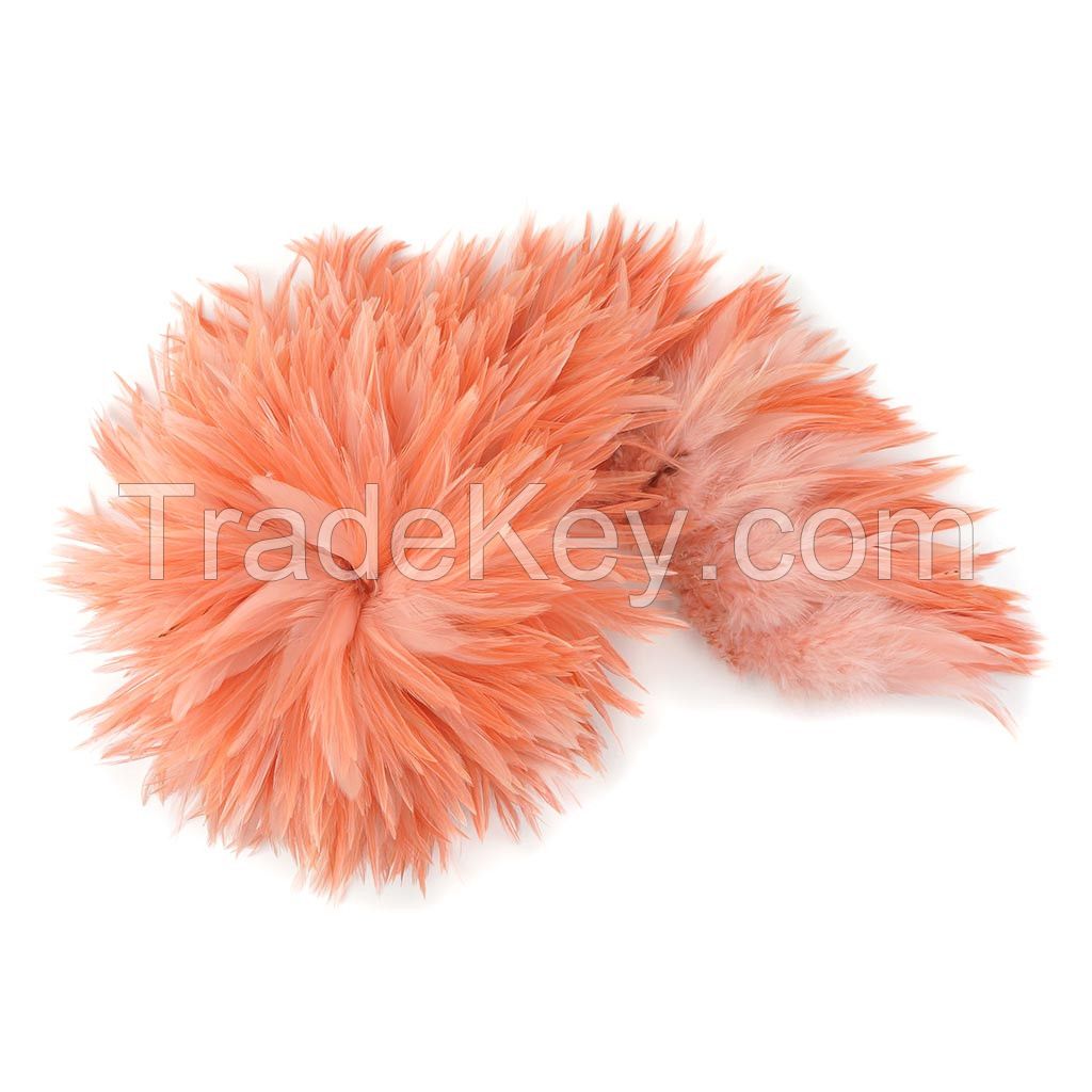 saddle rooster feather colorful dyed Coque Feather