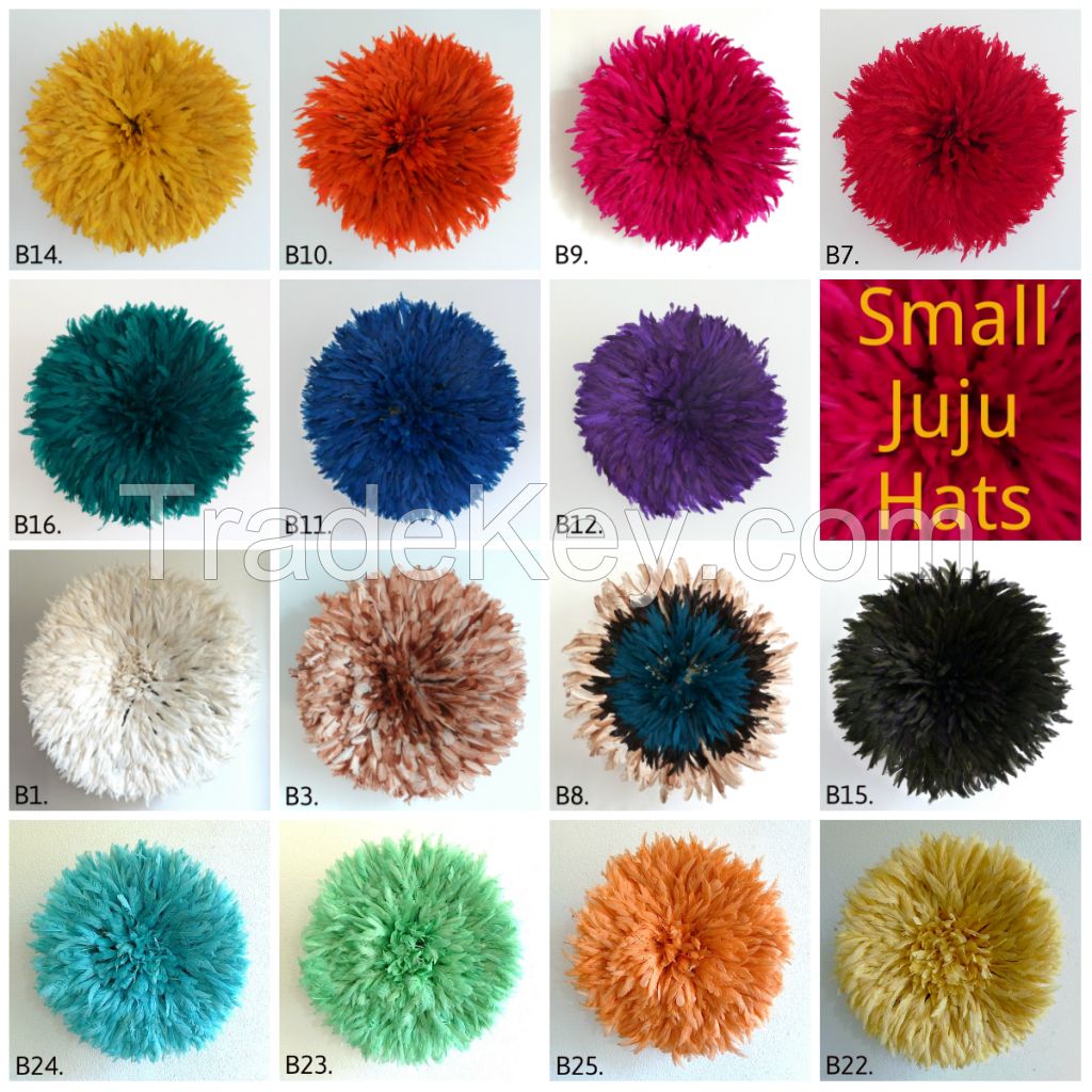 2018 African feather juju hats for decor