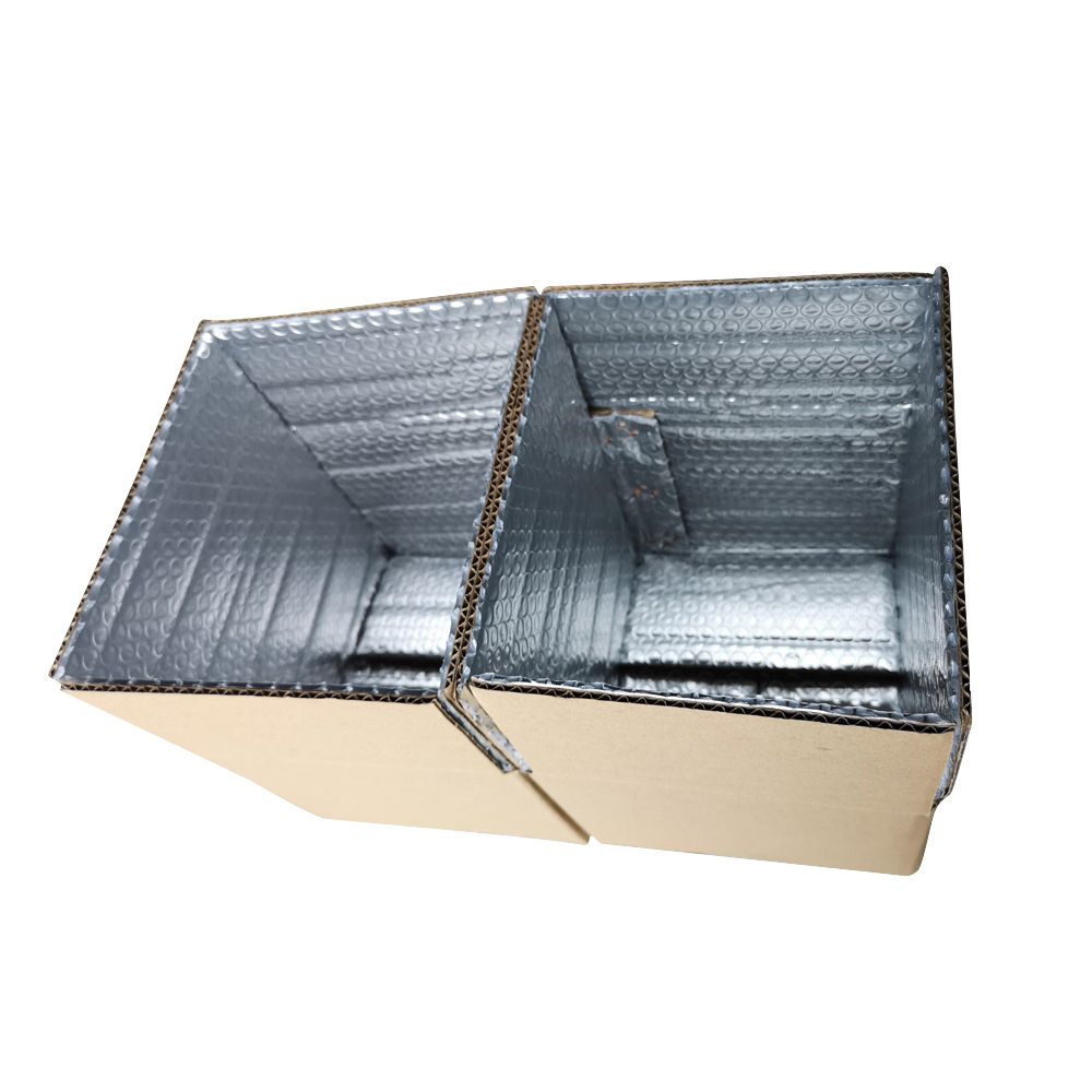 Carton packaging with aluminium foam corrugated carton boxes cooler food packaging boxes