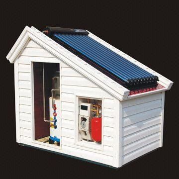 Split Heat Pipe Pressurized Solar Water Heater with single coil