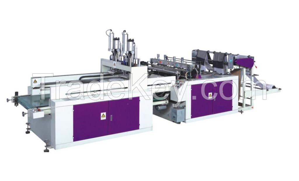 Computer-controlled Heat-sealing and Cold-cutting Bag Making Machine with Auto. Punching