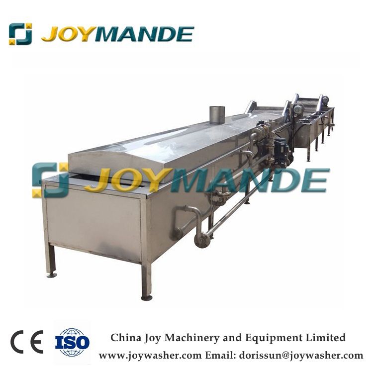 Industrial Vegetable And Fruit Blanching Blancher Machine
