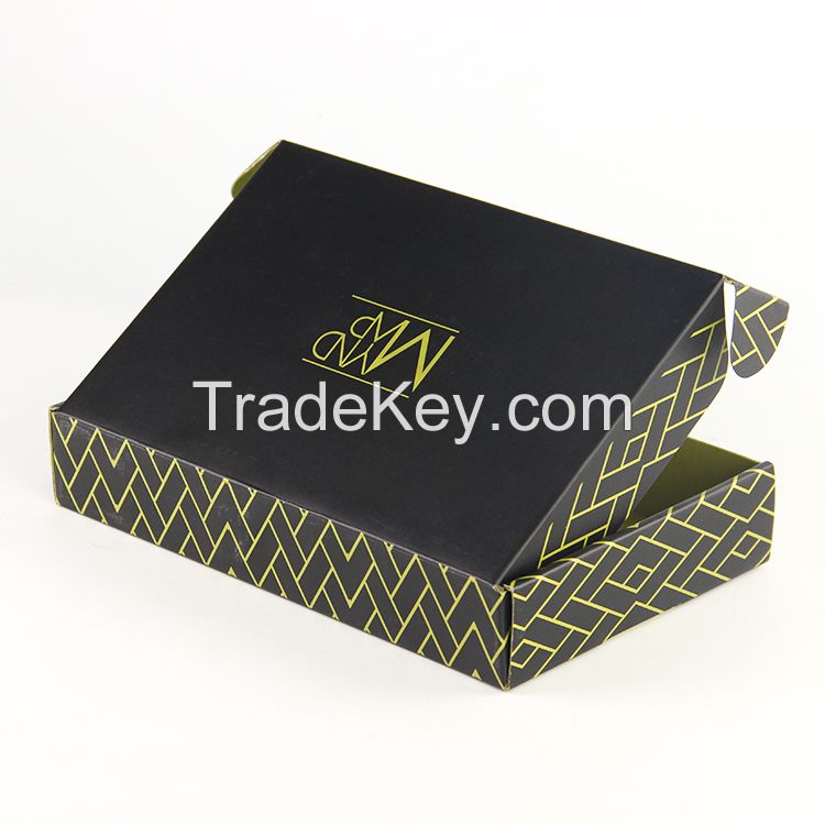 Eco friendly clothes corrugated mailing  box print inside and outside