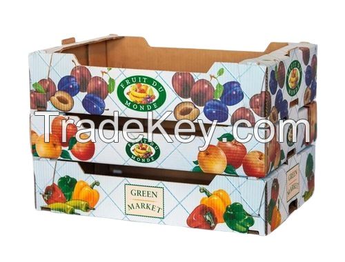 Printed Custom Fruit Corrugated Packaging Box