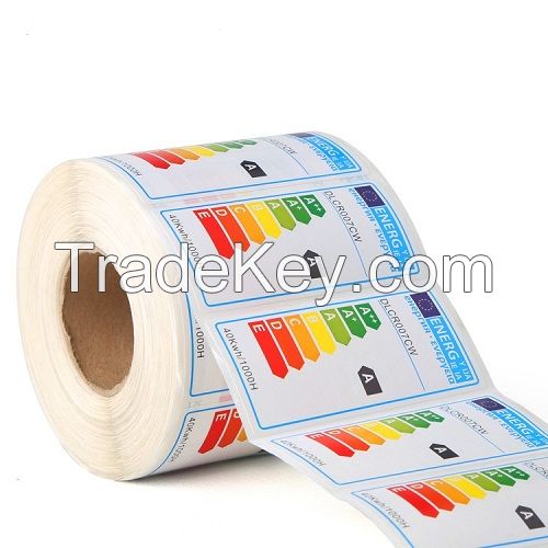 Custom label printing refrigerator Energy stickers