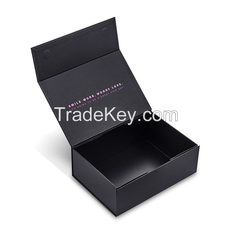 Custom cardboard packaging gift paper magnetic foldable box