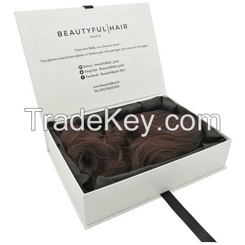 Custom logo bundle hair extension packaging