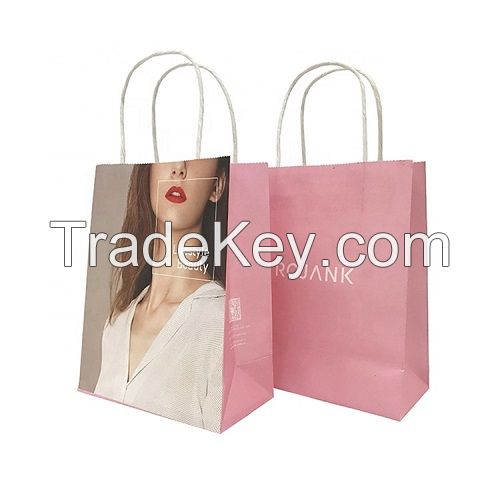 Custom Logo Print Fashionable Twisted Handle